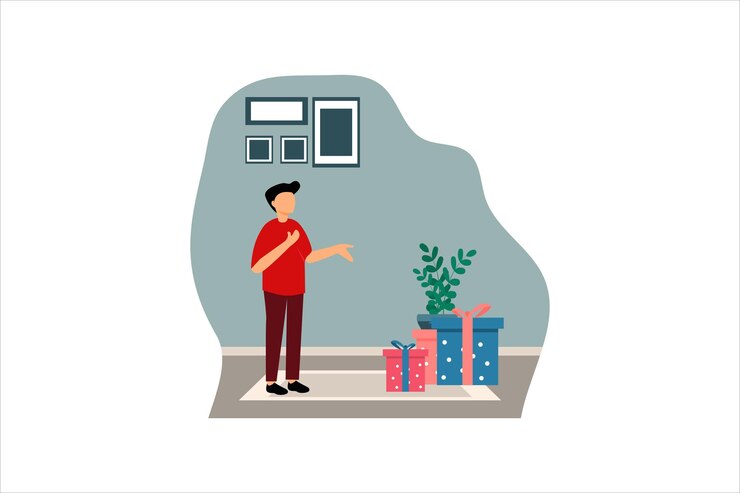 Vector celebración de navidad ilustración de diseño plano