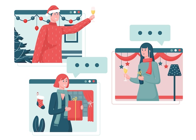 Celebración de navidad online