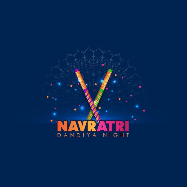 Celebración de la noche de Dandiya en navratri.