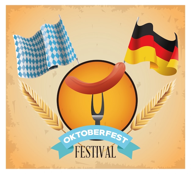 Celebración de Oktoberfest del diseño de Alemania