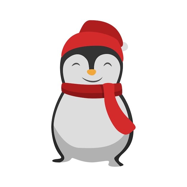 Celebración de los pingüinos de Navidad en la temporada festiva