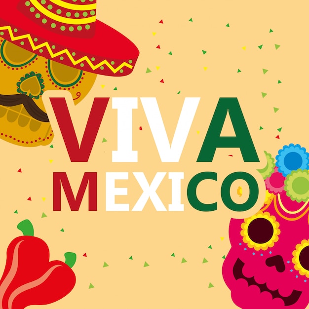 celebración de viva mexico
