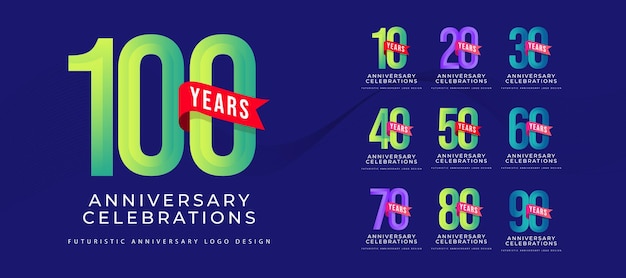 celebraciones aniversario Logotipos Colecciones plantilla
