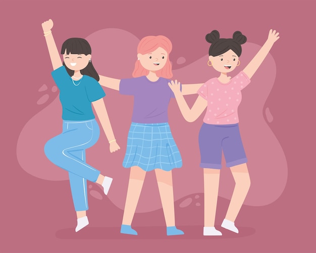 Celebrando a las niñas felices