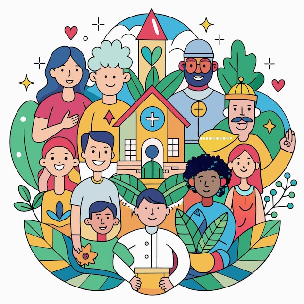 Celebrar la diversidad y el amor Un grupo multigeneracional y multicultural