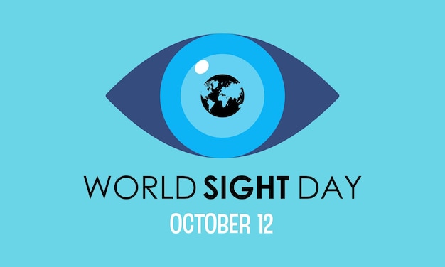Celebre el Día Mundial de la Vista promoviendo la salud ocular y el bienestar de la visión a través de la conciencia y la acción Claridad y visión para una plantilla de ilustración vectorial mundial más brillante
