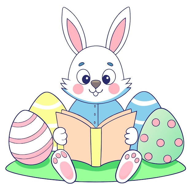 Celebre el día de Pascua con esta encantadora colección de elementos gráficos en ilustración vectorial