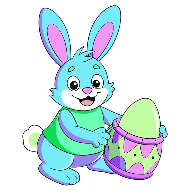 Celebre el día de Pascua con esta encantadora colección de elementos gráficos en ilustración vectorial