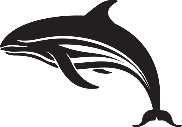 Celestial Cetacean Iconic Logo Design Whalesong Serenade Vector Emblema (Emblema de los cetáceos celestiales y las serenatas)