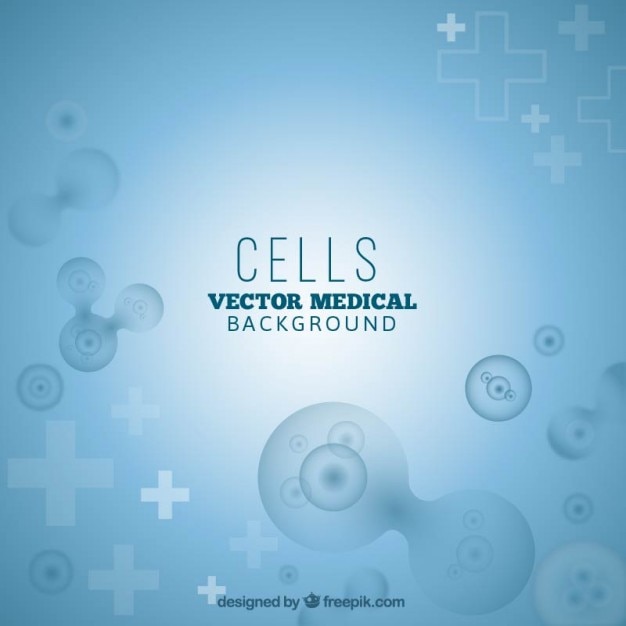Vector células médicas fondo