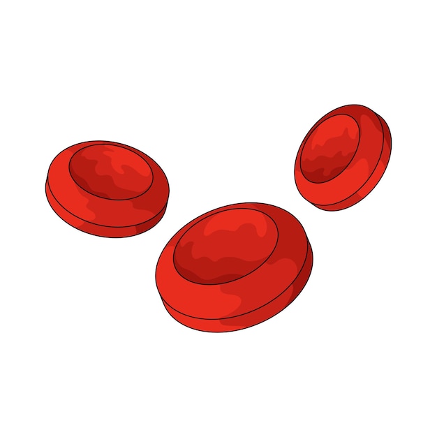 las células rojas de la sangre