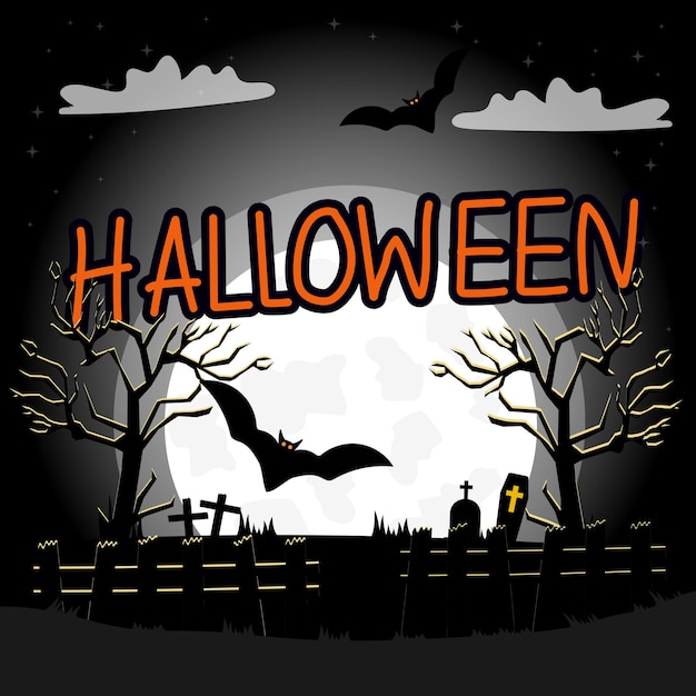 Cementerio de la Luna de Halloween y Castillo Encantado