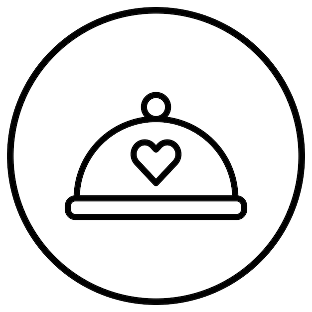 Cena de bodas Ilustración de diseño de íconos vectoriales