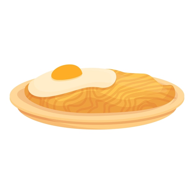 Cena huevo icono dibujos animados vector comida china año primavera