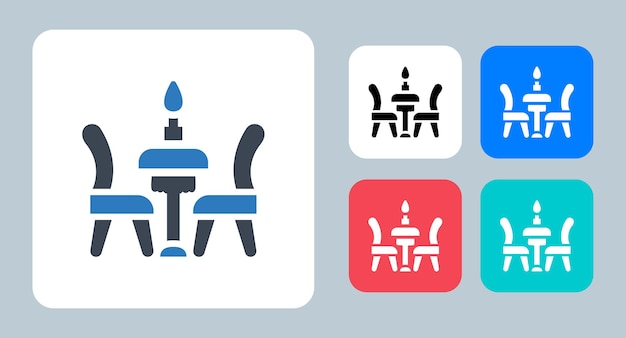 Cena icono vector ilustración signo símbolo iconos planos