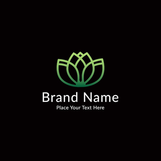 Centro de bienestar diseño logo vector