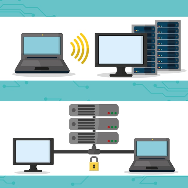 Vector centro de datos