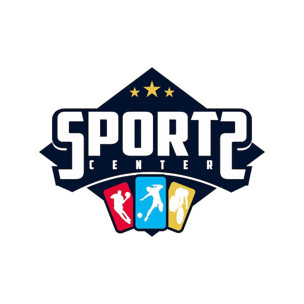 centro deportivo logo vector ilustración gimnasio, fitness