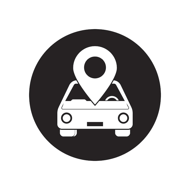 Centro de reparación de automóviles icono ilustración vectorial diseño de símbolos