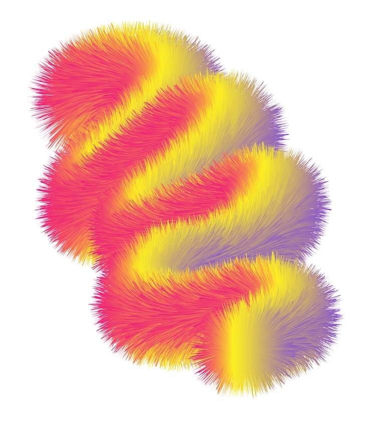 Vector cepillo degradado esponjoso diseño abstracto moderno para carteles, folletos, tarjetas de visita, publicidad de logotipos.