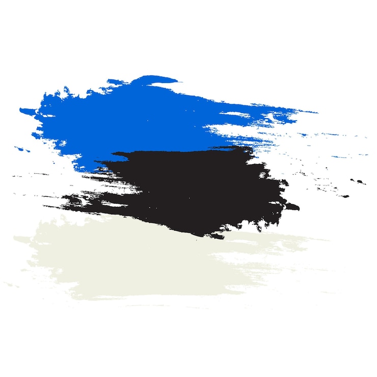 Vector cepillo pintado grunge bandera de estonia