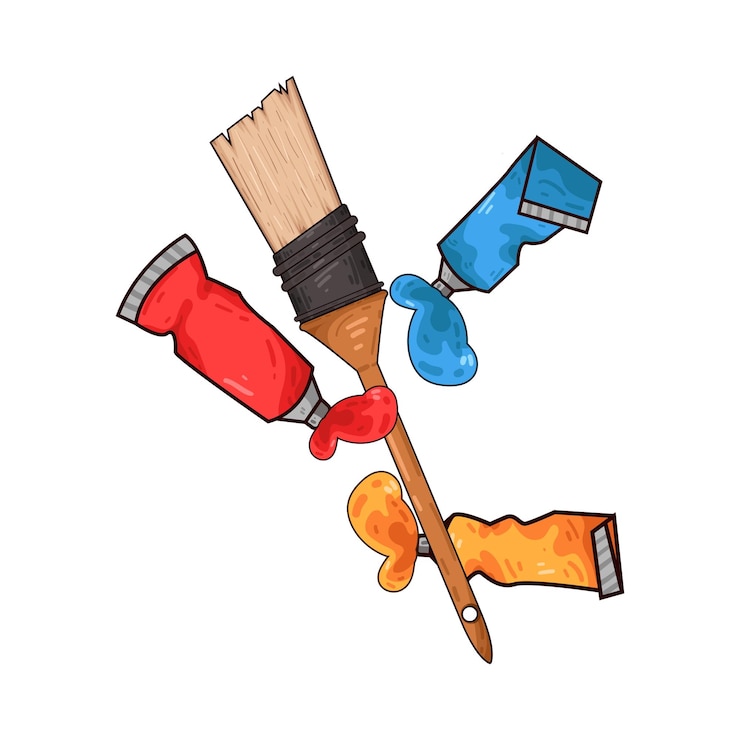 Vector cepillo de pintura