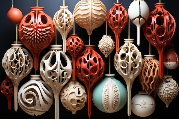 Vector cerámica tradicional hecha a mano y productos de artesanía antiguo souq de nizwa omán