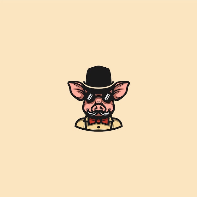 cerdo caballero clip art