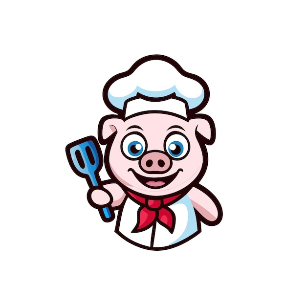 un cerdo con una corbata roja y una corbata