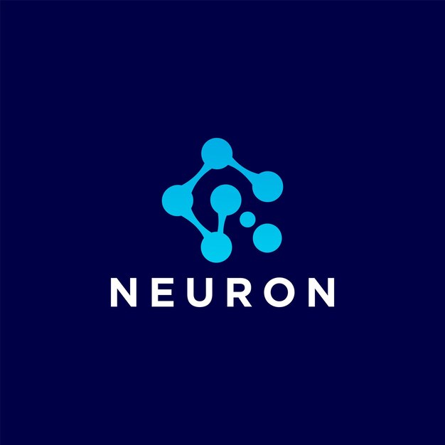 Cerebro LogoNeuron vector