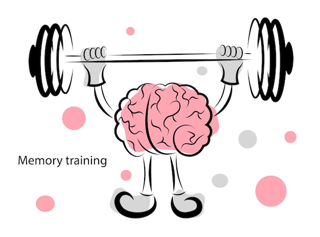 El cerebro sostiene la barra. Entrenamiento de la memoria.