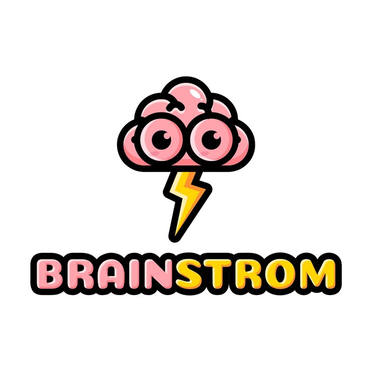 Vector cerebro y tormenta