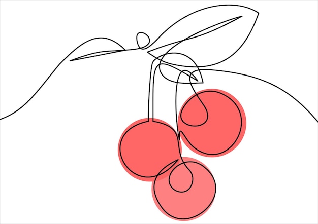 Cerezas Linea Continua