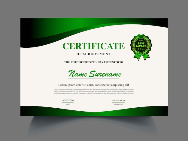 Cerficate Template Design