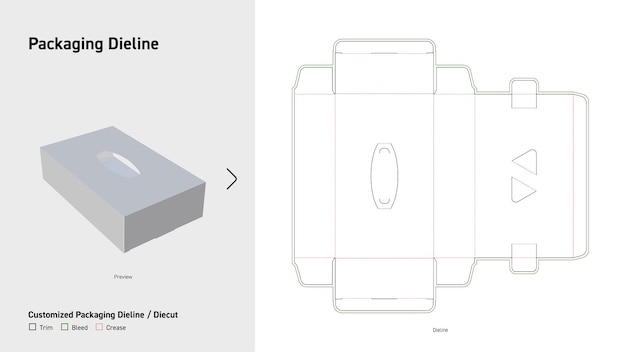 Cerradura de fijación del extremo de la caja Dieline
