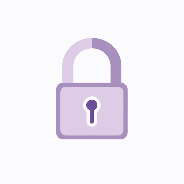 Cerradura de seguridad de vector libre cerradura de privacidad de datos protegida