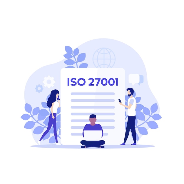 Certificación ISO 27001 y personas, vector