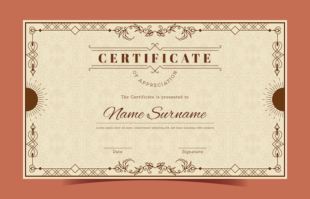 Certificado de aprecio de la cosecha