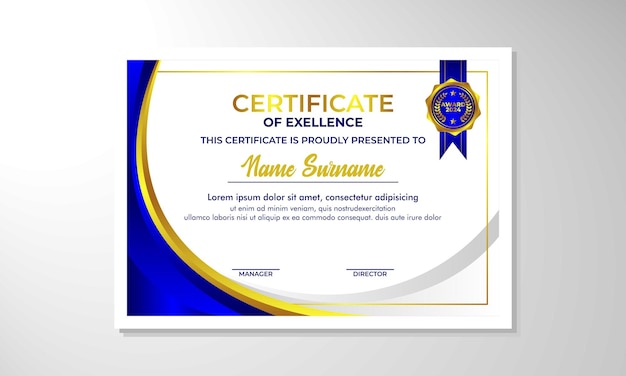 un certificado de concesión se muestra sobre un fondo blanco
