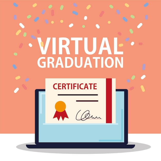 Certificado de graduación virtual