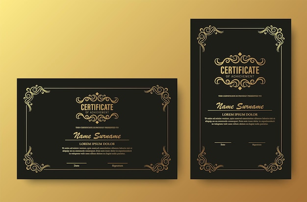 certificado de logro mejor premio diseño de diploma