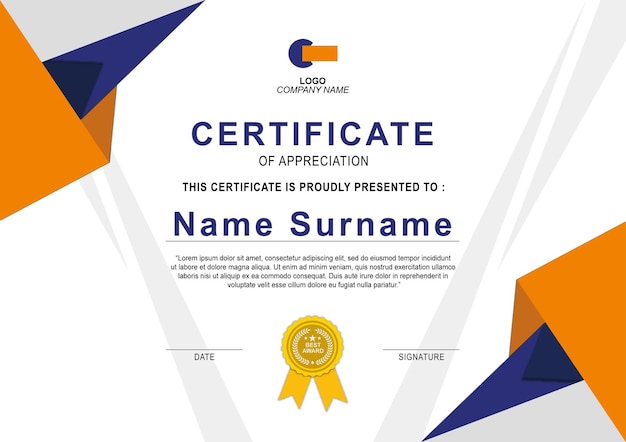 Certificado de logro