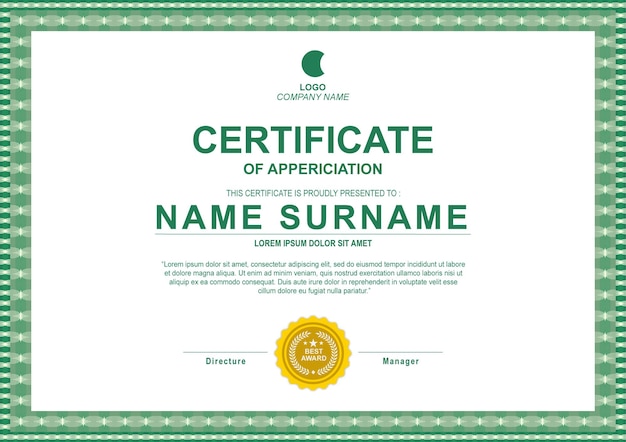 Certificado de logro