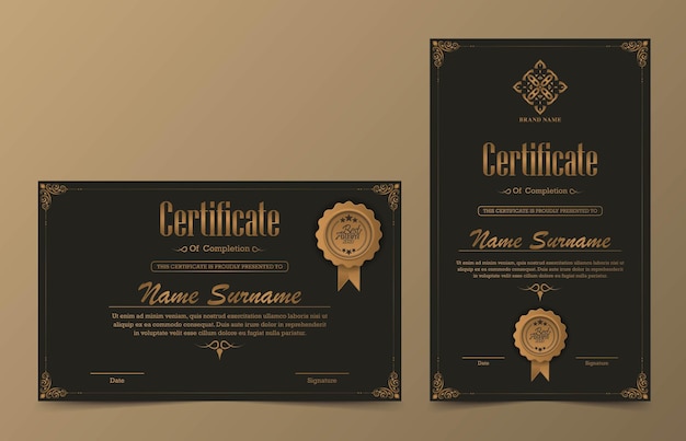 Certificado de logros mejor diploma de premio