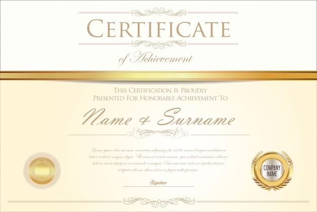 Certificado o diploma