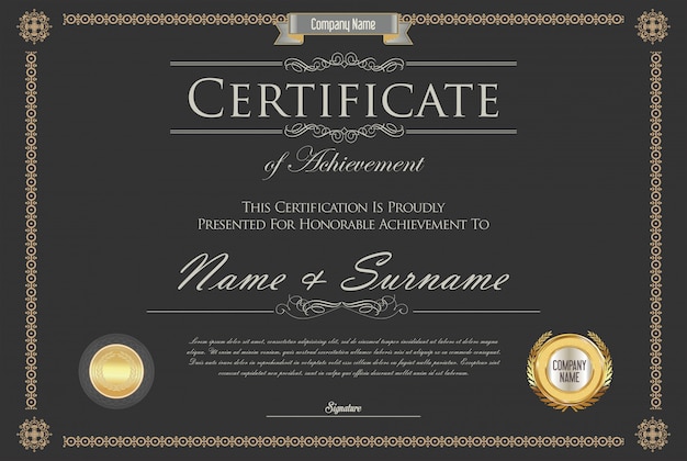 Certificado o diploma