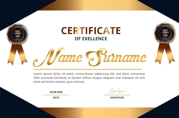 Certificado de otorgamiento de diplomas de logros corporativos