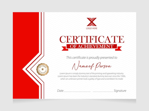 certificado de premio corporativo por logros para empresas e instituciones