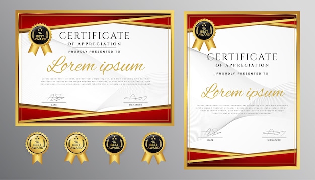 certificado profesional de plantilla de diseño para academia