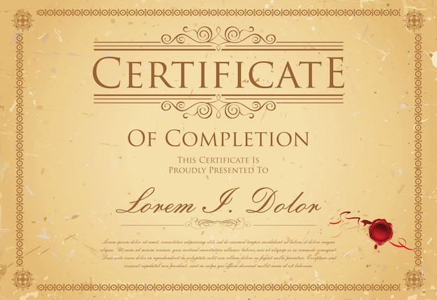 el certificado